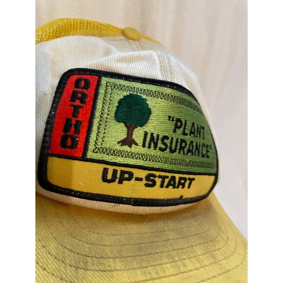 Vintage Ortho Plant Insurance Snapback Mesh Trucker Hat By Swingster - Picture 2 of 9